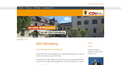 Desktop Screenshot of cdu-schrozberg.de